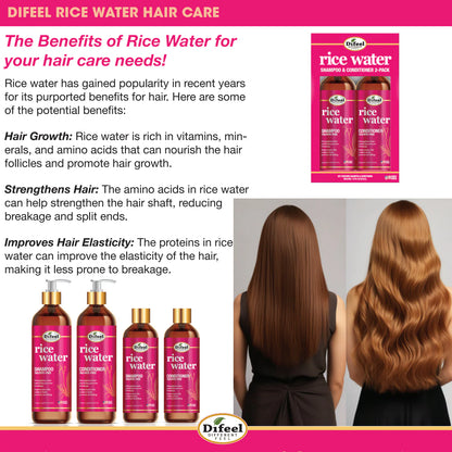 Difeel Rice Water Shampoo 12oz