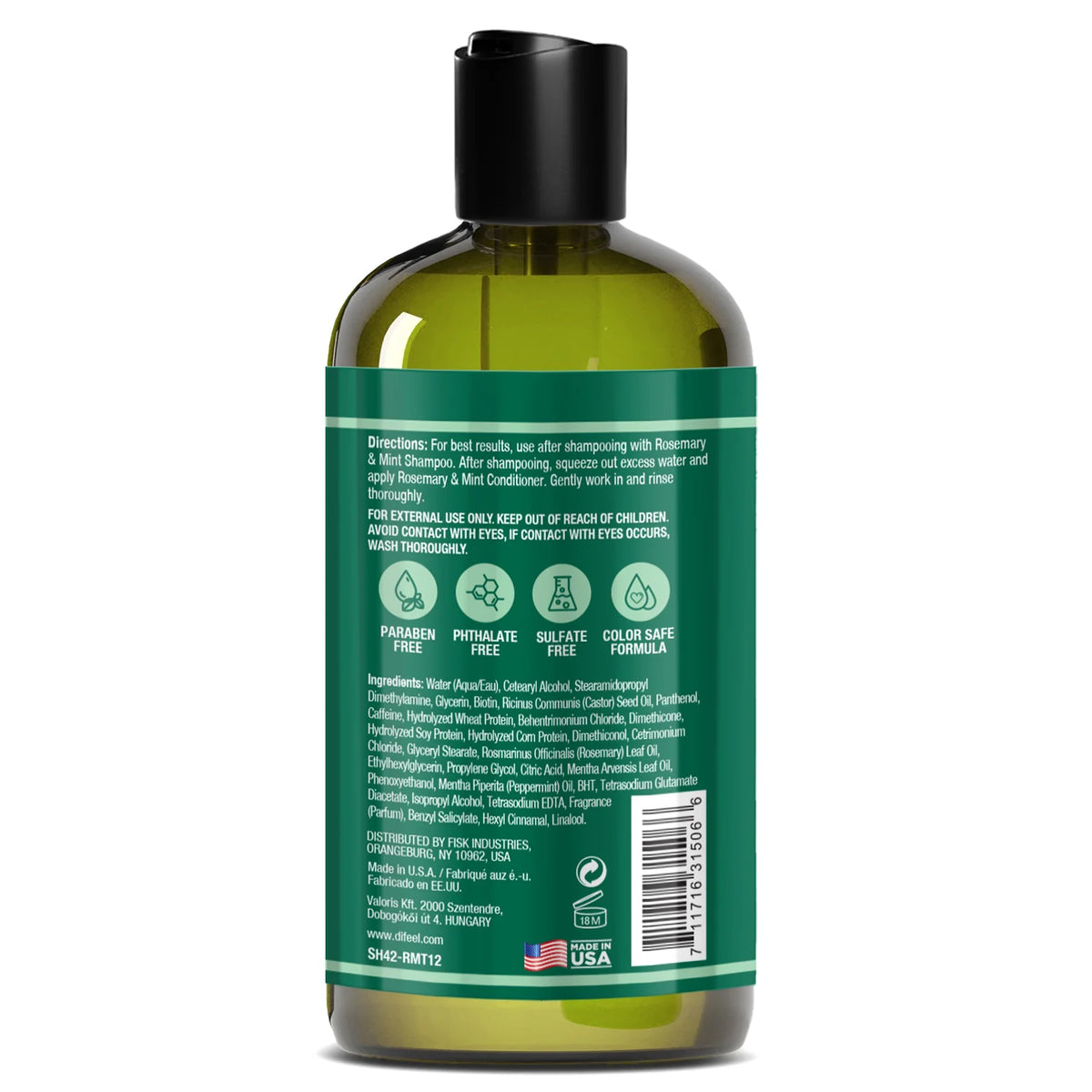 Difeel Rosemary & Mint Strengthening Conditioner with Biotin