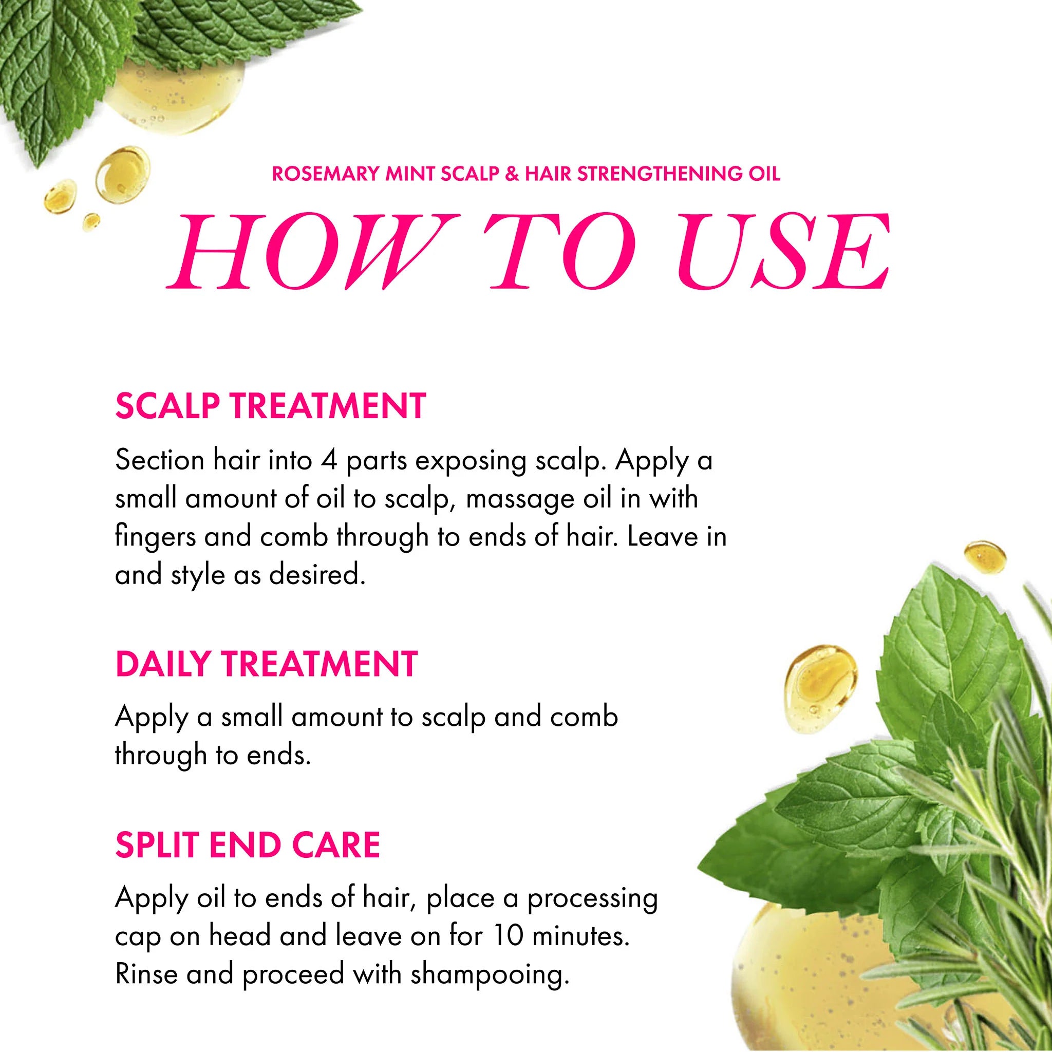 Mielle Organics Rosemary Mint Scalp &amp; Hair Strengthening Oil 2oz