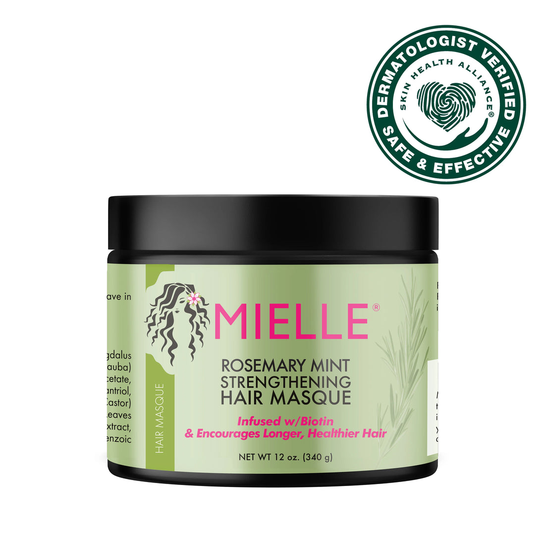 Mielle Organics Rosemary Mint Strengthening Hair Masque 12oz