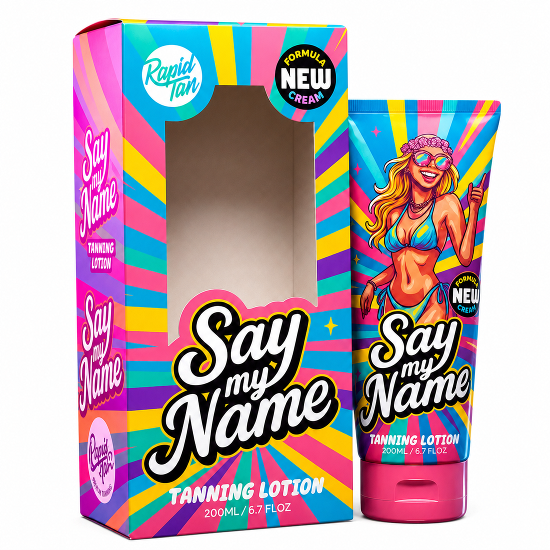 Rapid Tan Say My Name Tanning Lotion 200ml available at Kiyo Beauty