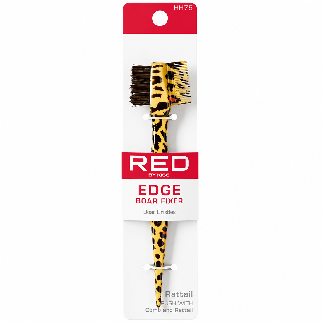 Red By Kiss Edge Boar Fixer Edge Brush Rattail