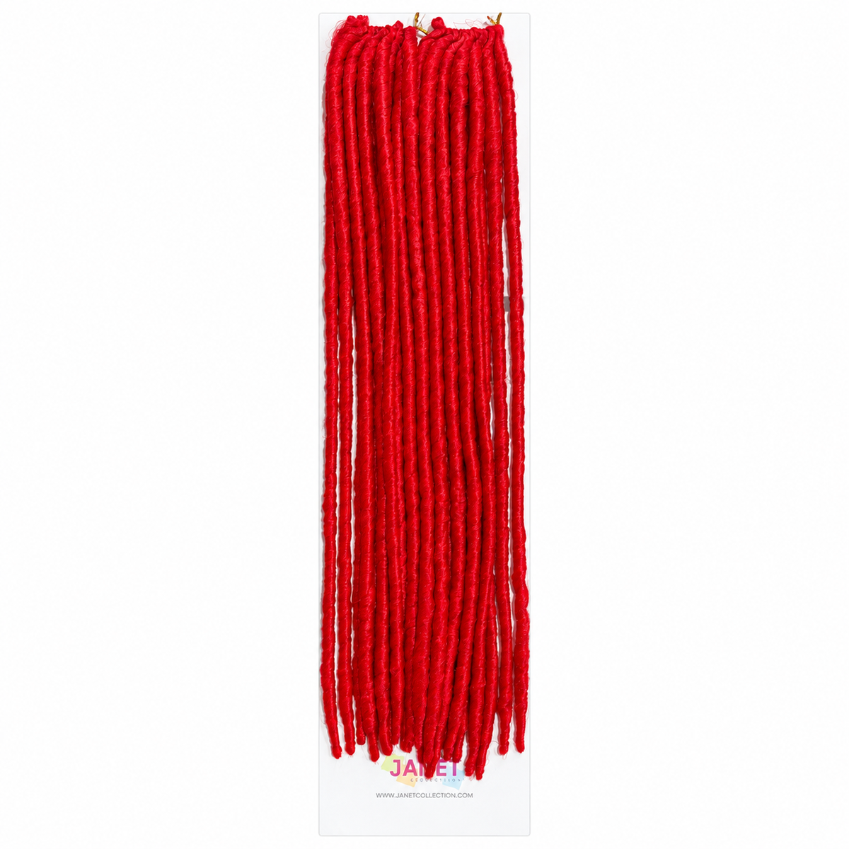 Janet Collection Crochet Havana Mambo Faux Locs 18" in colour RED