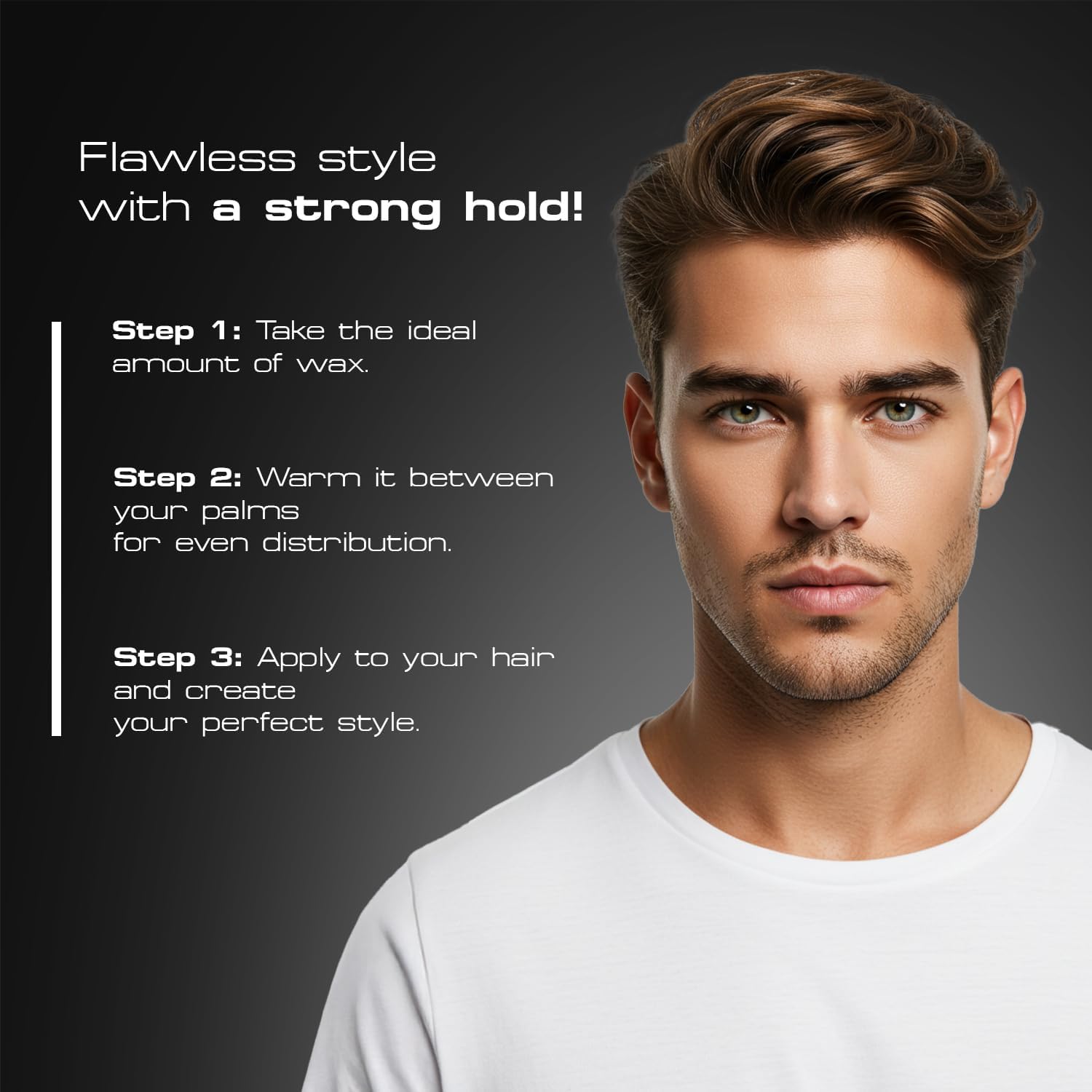 Red One Matte Strong Hold Hair Wax Black 100ml