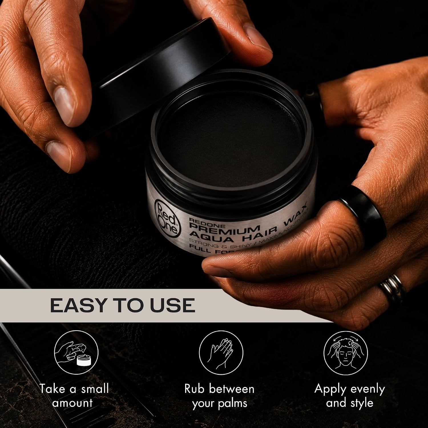 Red One Silver Grove Premium Aqua Hair Wax Strong & Shiny 100ml