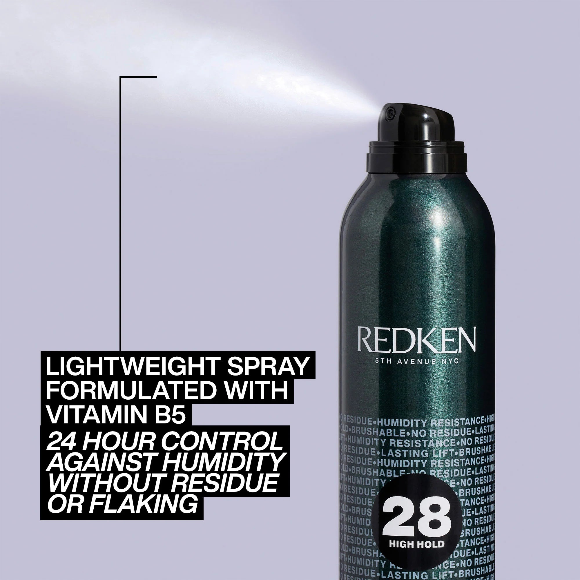 Redken 28 High Hold Control Hairspray 400ml key benefits
