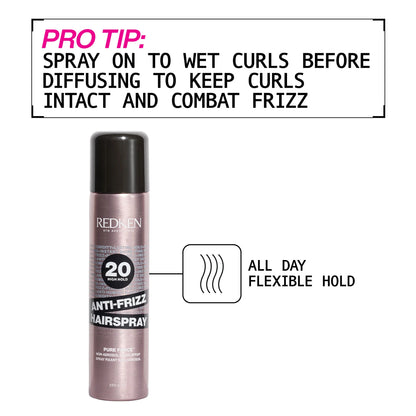 Redken 20 High Hold Anti-Frizz Hairspray 250ml pro tip
