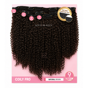 Remy Chaser 100% Premium Fiber Coily Fro 9pc Clip-in
