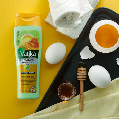 Dabur Vatika Naturals Eggprotein Multivitamin+ Shampoo 400ml