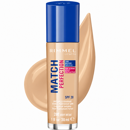 Rimmel London Match Perfection Foundation 200 Soft Beige