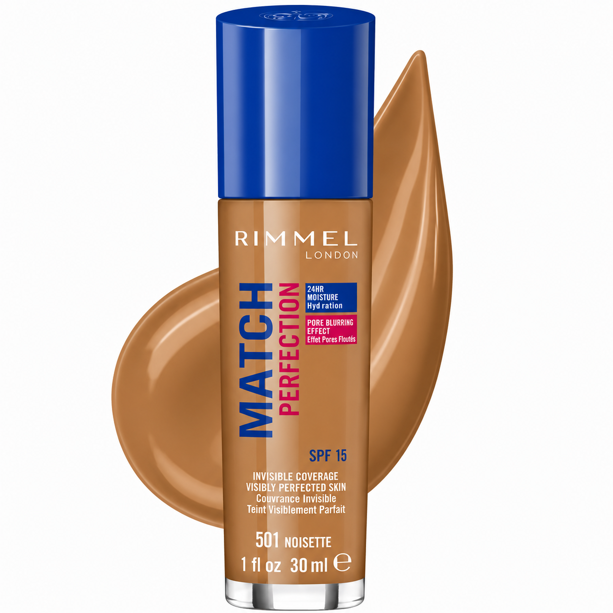 Rimmel London Match Perfection Foundation 501 Noisette
