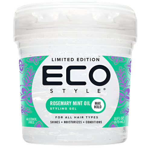 Eco Style Rosemary Mint Oil Styling Gel Max Hold 16oz