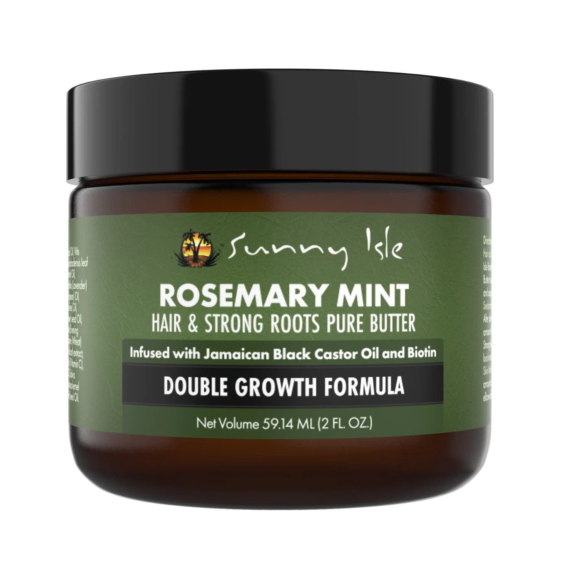 Sunny Isle Rosemary Mint Hair & Strong Roots Pure Butter 2oz