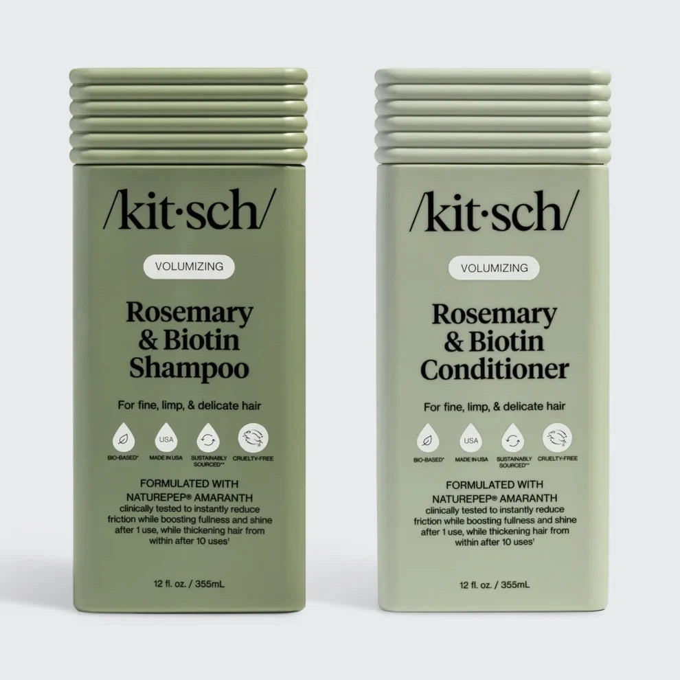 Kitsch Rosemary & Biotin Volumizing Shampoo & Conditioner Bottle Duo - 2pc