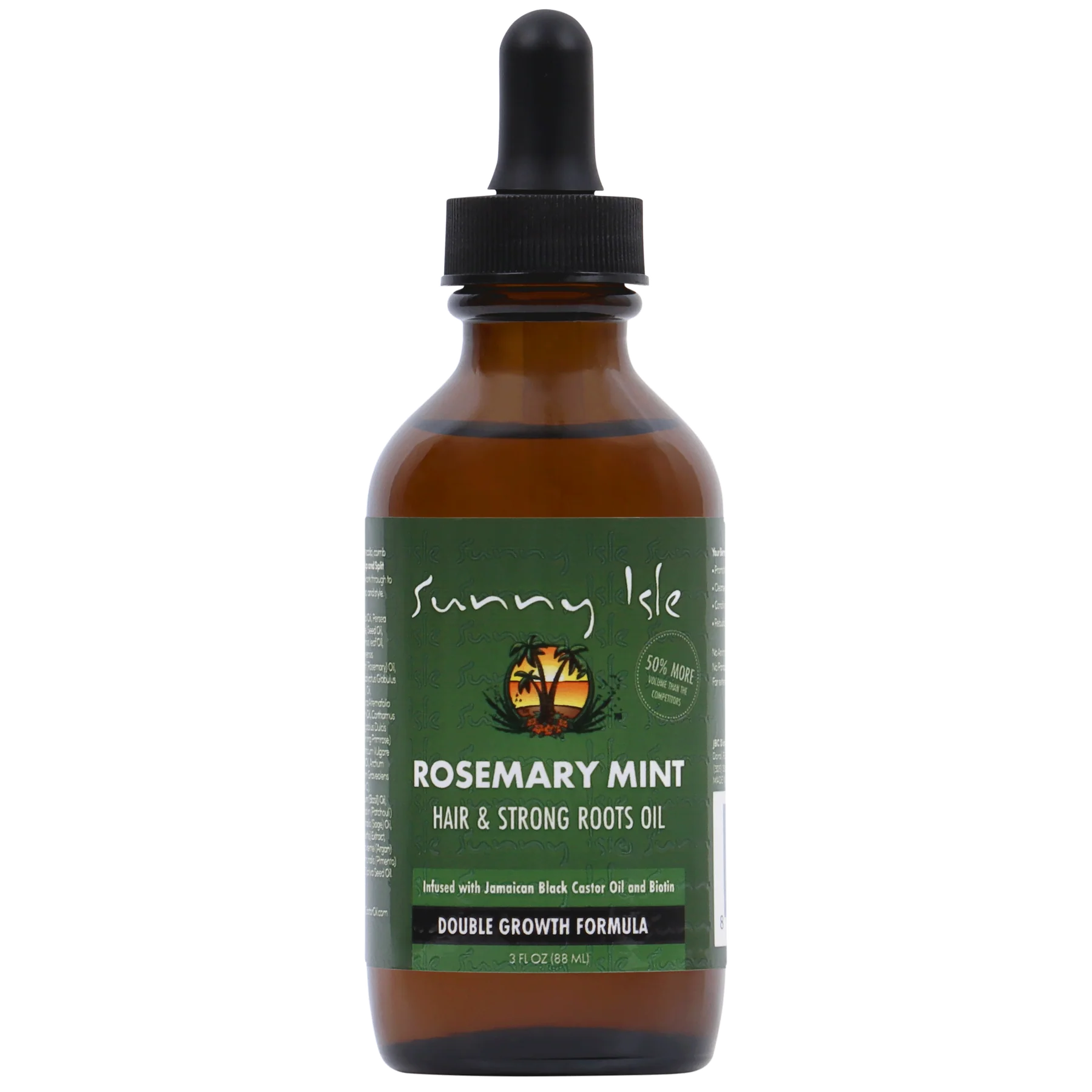 Sunny Isle Rosemary Mint Hair &amp; Strong Roots Oil 3oz