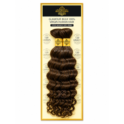 Rush Brazilian Glamour Virgin Gold 100% Human Hair Deep Wave Bulk 14"