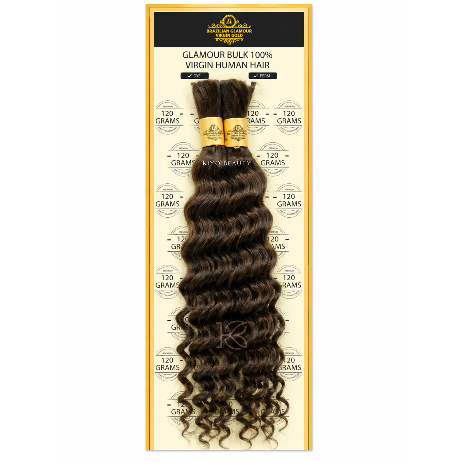 Rush Brazilian Glamour Virgin Gold 100% Human Hair Deep Wave Bulk 16"