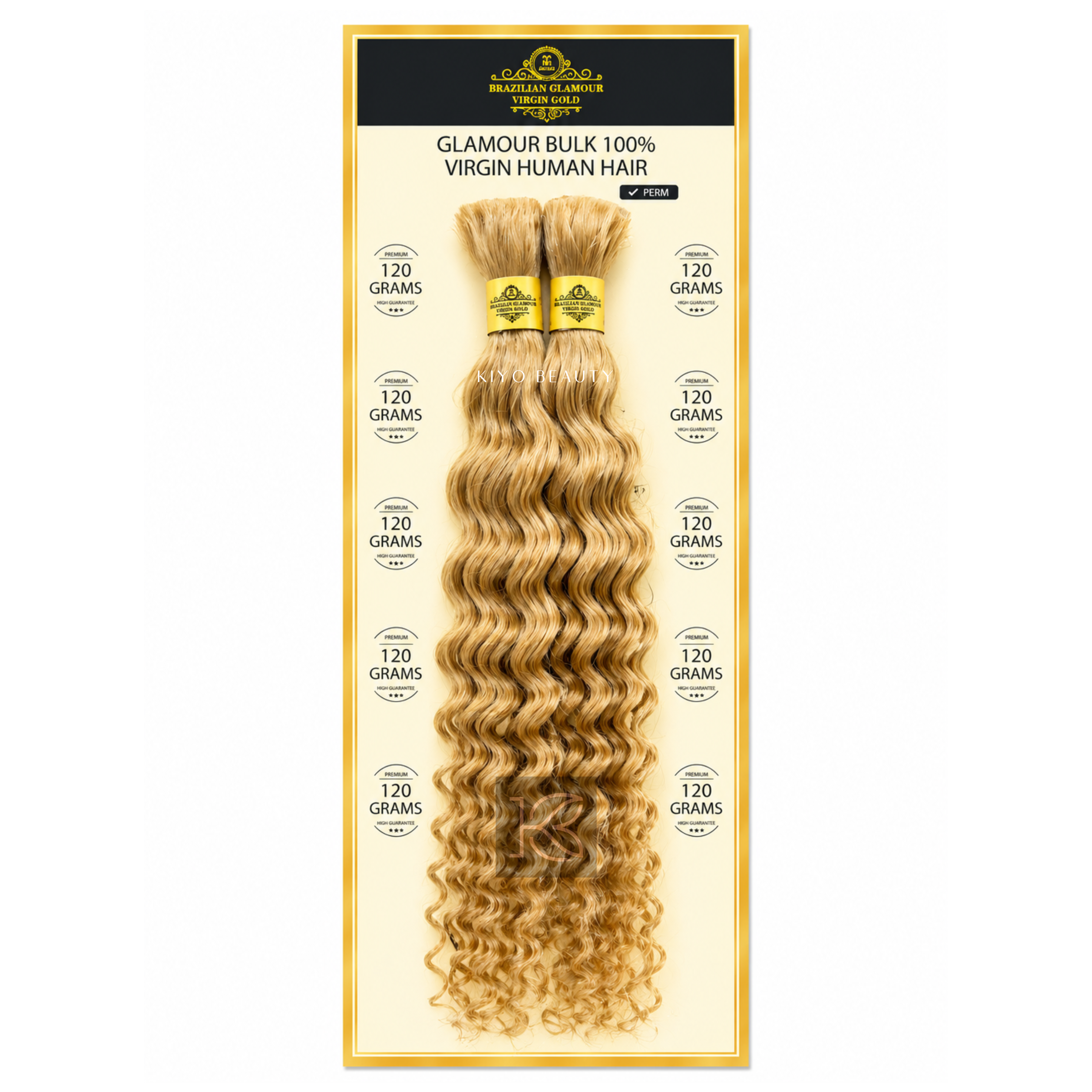 Rush Brazilian Glamour Virgin Gold 100% Human Hair Deep Wave Bulk 18"