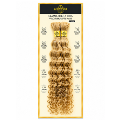 Rush Brazilian Glamour Virgin Gold 100% Human Hair Deep Wave Bulk 18"