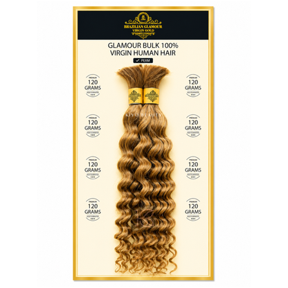 Rush Brazilian Glamour Virgin Gold 100% Human Hair Deep Wave Bulk 18"