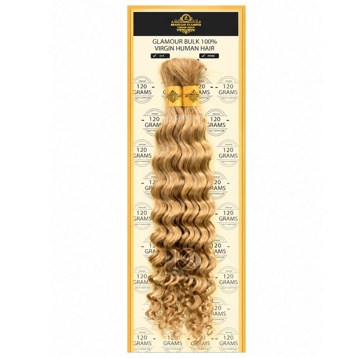 Rush Brazilian Glamour Virgin Gold 100% Human Hair Deep Wave Bulk 20"