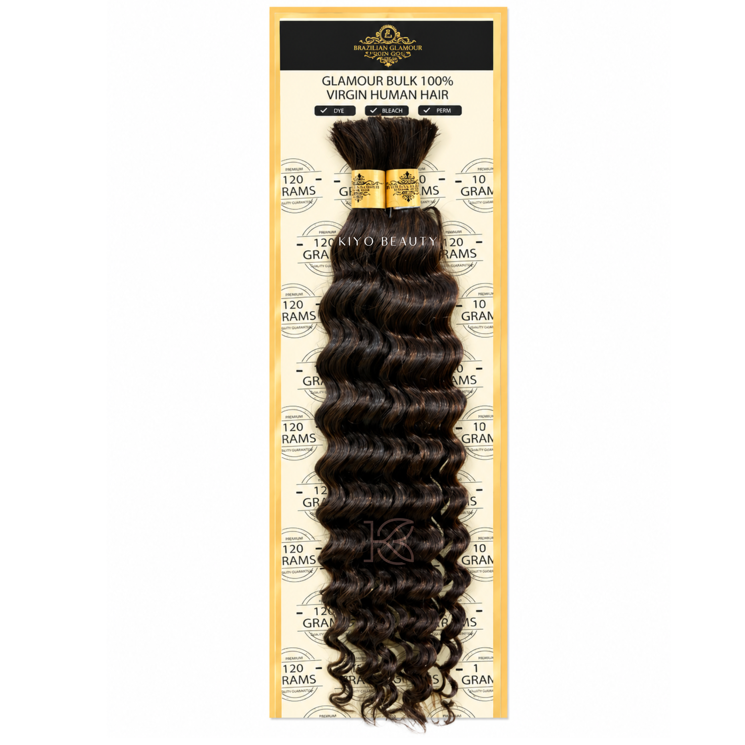 Rush Brazilian Glamour Virgin Gold 100% Human Hair Deep Wave Bulk 20"