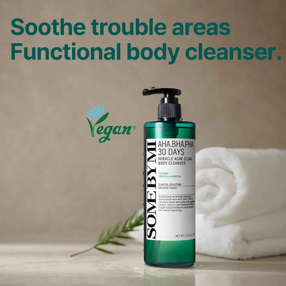 Some By Mi 30 Days AHA, BHA, PHA Miracle Acne Clear Body Cleanser 400g