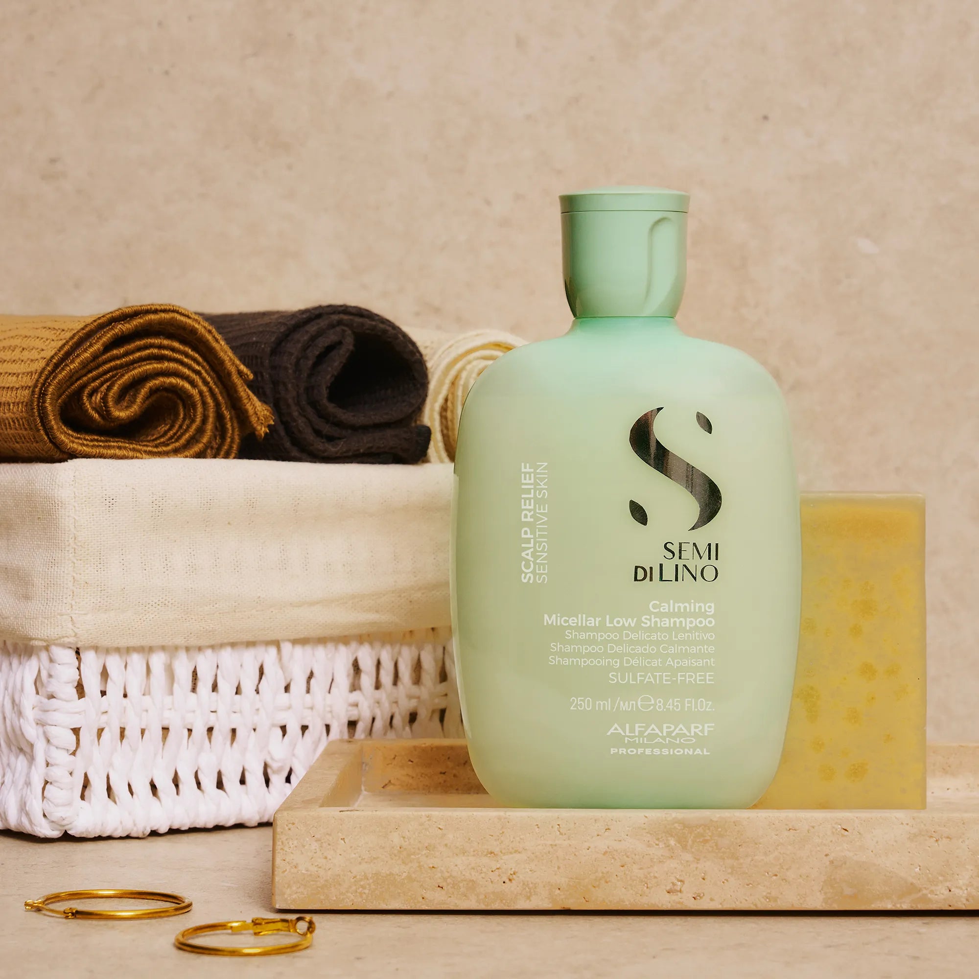 Alfaparf Milano Semi Di Lino Scalp Calming Micellar Low Shampoo