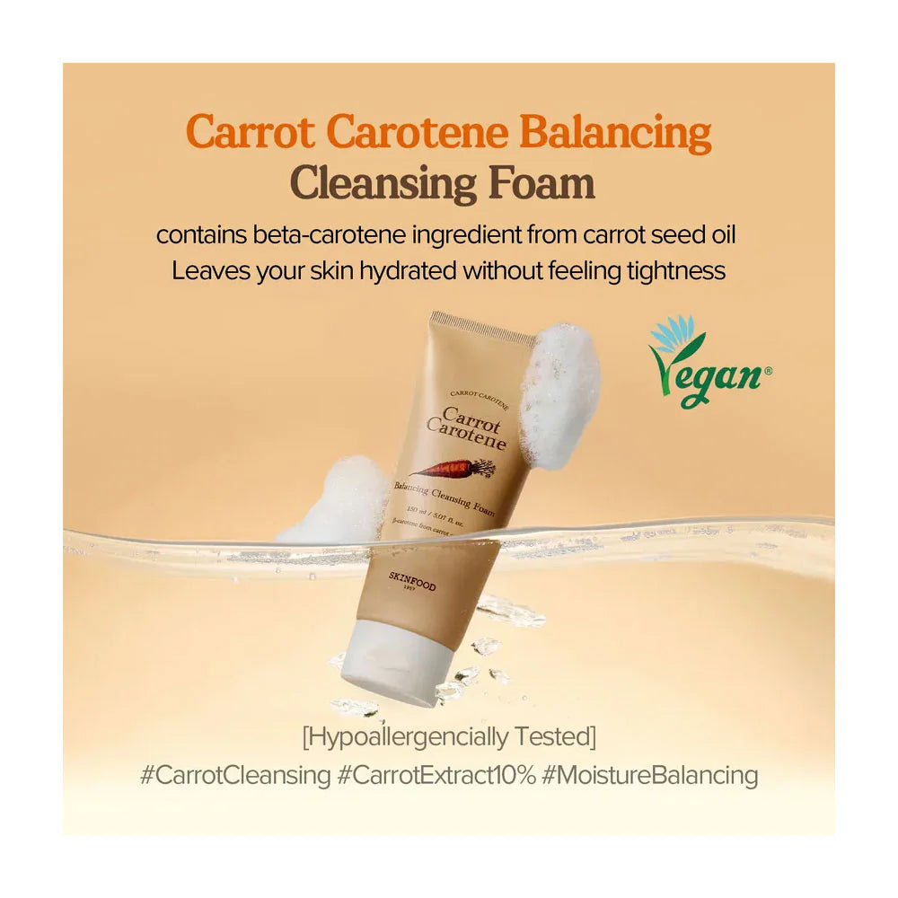 SKINFOOD Carrot Carotene Balancing Cleansing Foam 150ml