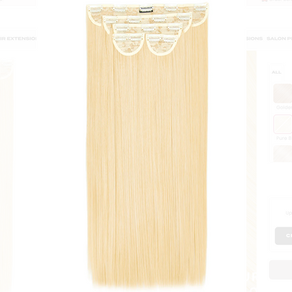 Lullabellz Super Thick 26" 5 Piece Statement Straight Clip In Hair Extension