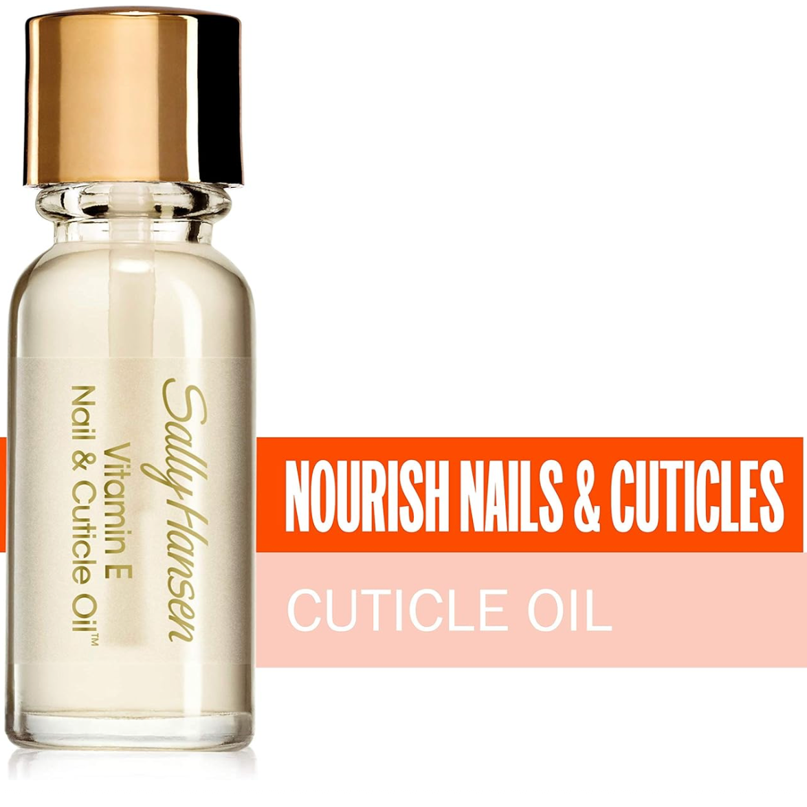 Sally Hansen Vitamin E Nail &amp; Cuticle Oil 13.3ml with writing