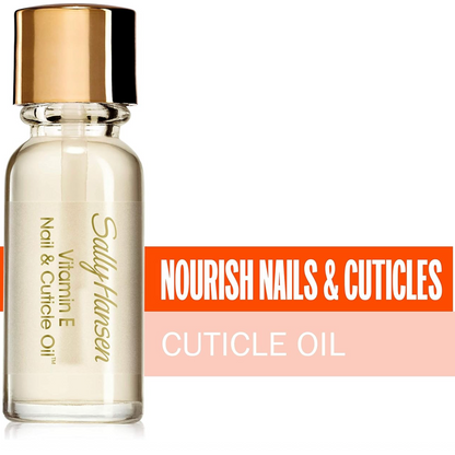 Sally Hansen Vitamin E Nail &amp; Cuticle Oil 13.3ml with writing