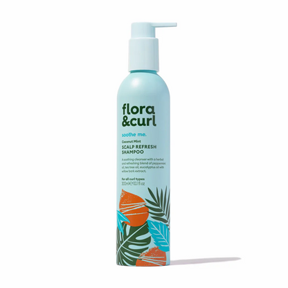 Flora &amp; Curl Coconut Mint Scalp Refresh Shampoo 300ml