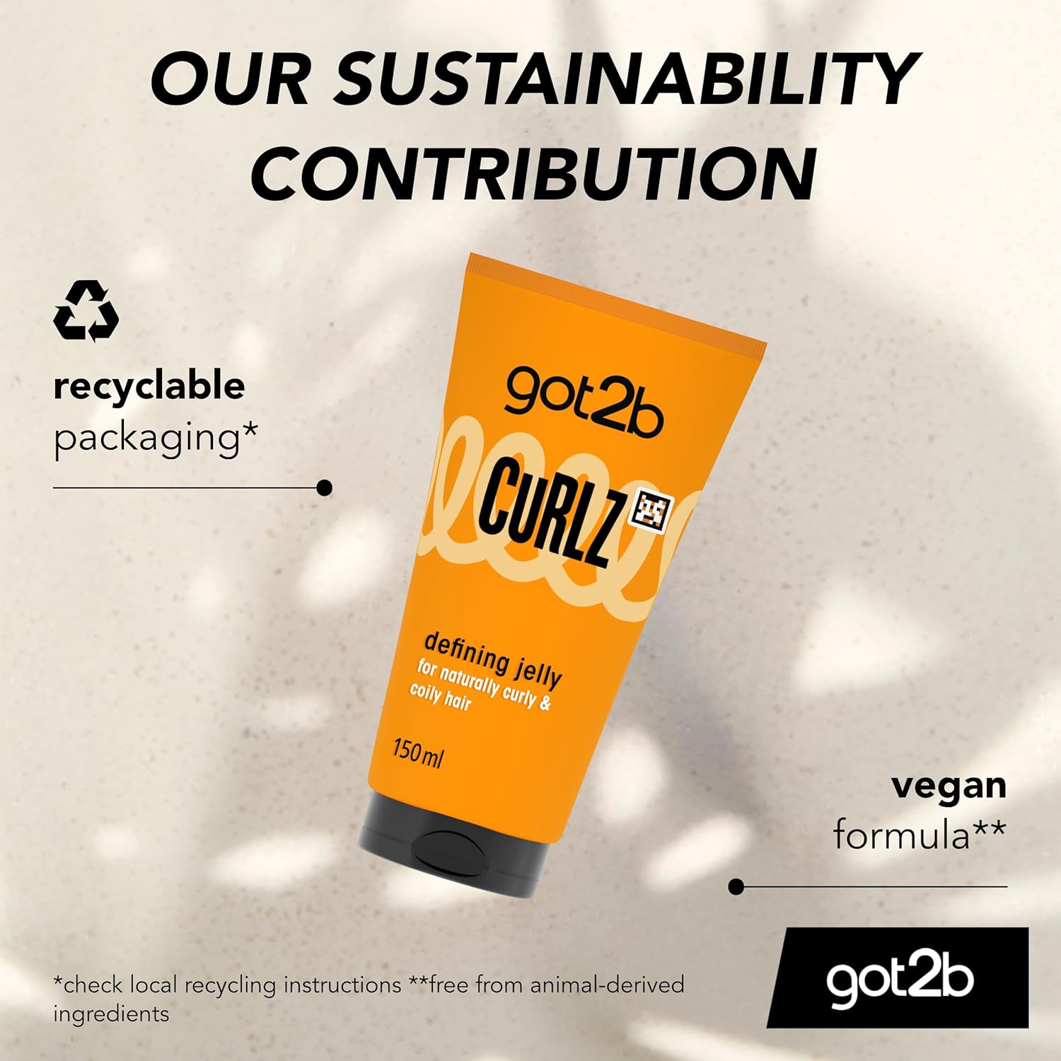 Schwarzkopf Got2b Curlz Defining Jelly sustainability contribution 
