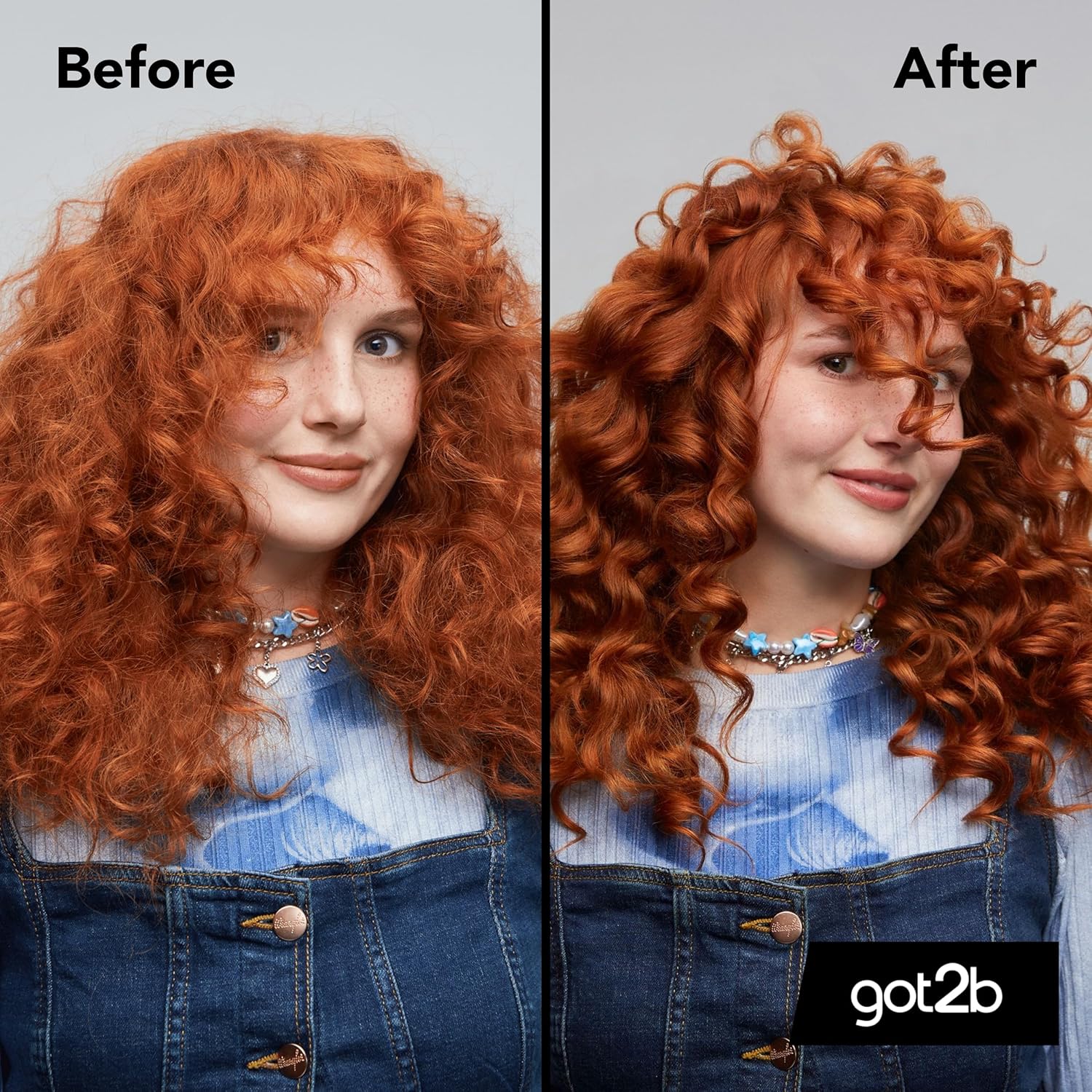 Schwarzkopf Got2b Curlz Defining Jelly 150ml before and after front