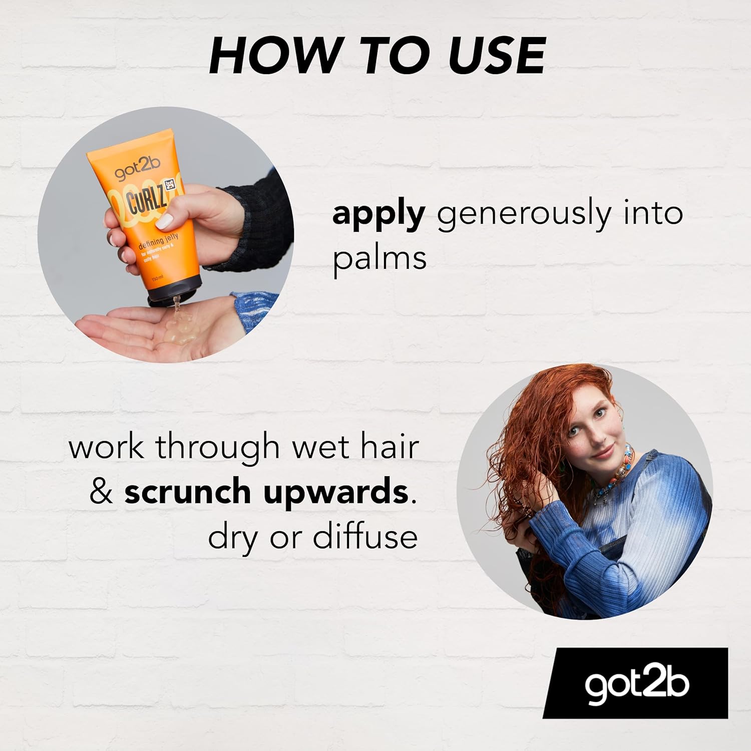 How to use Schwarzkopf Got2b Curlz Defining Jelly 150ml