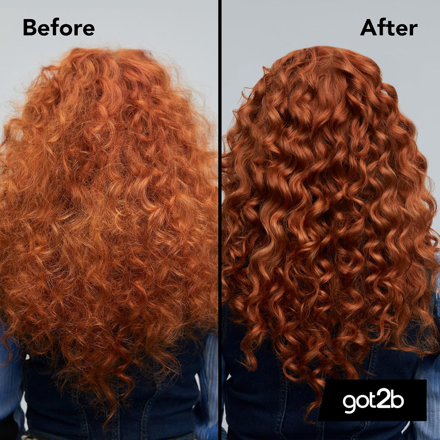 Schwarzkopf Got2b Curlz Defining Jelly 150ml before and after back
