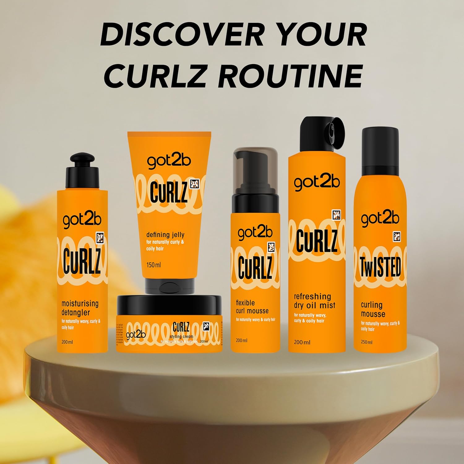 Schwarzkopf Got2b Curlz full product range