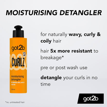 Schwarzkopf Got2b Curlz Moisturising Detangler 200ml facts and benefits