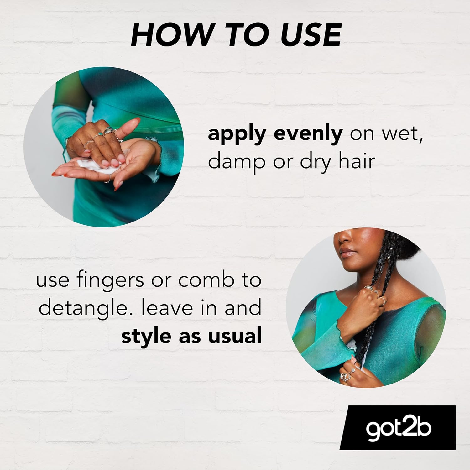 how to use Schwarzkopf Got2b Curlz Moisturising Detangler 200ml