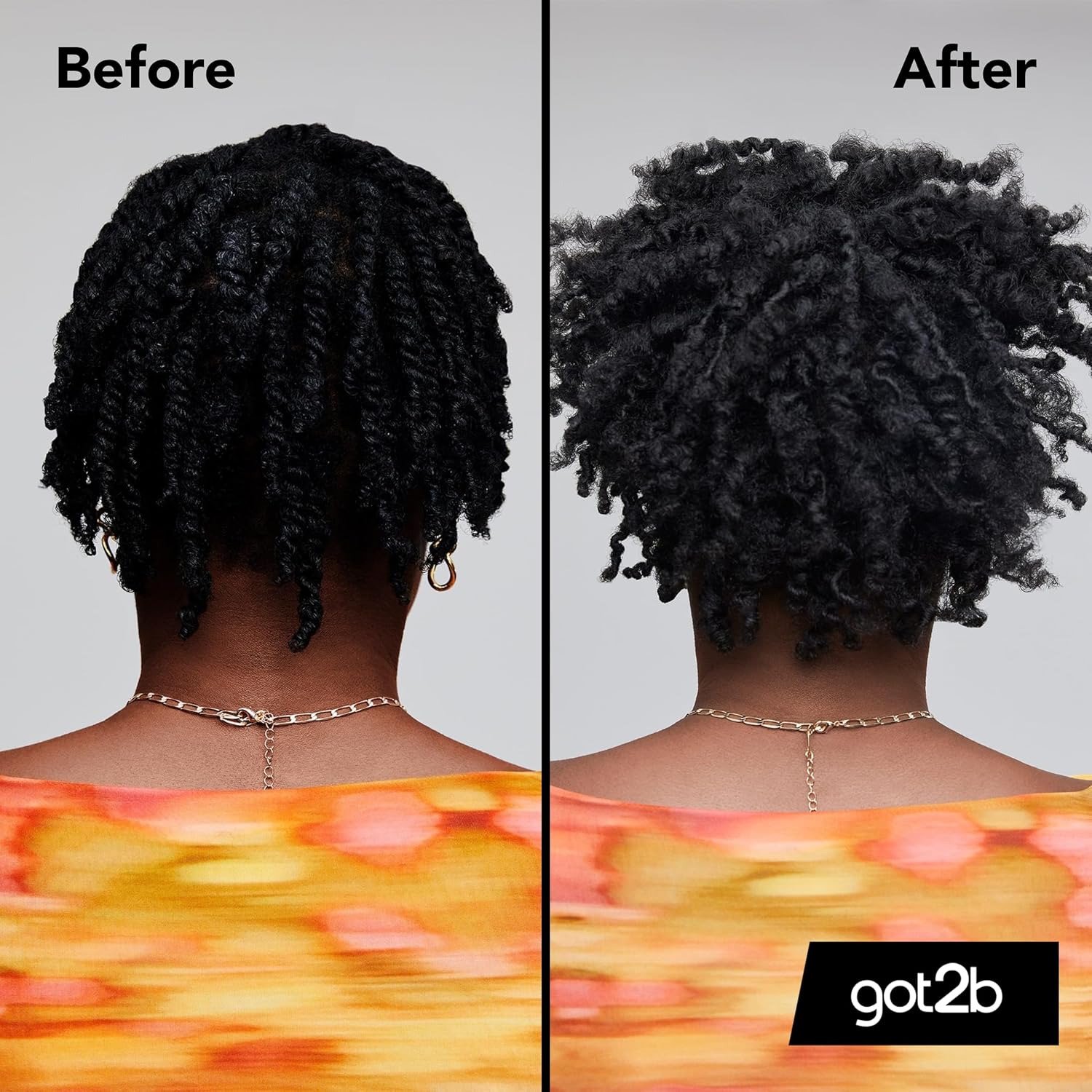 Schwarzkopf Got2b Curlz Refreshing Dry Oil Mist 200ml before and after 