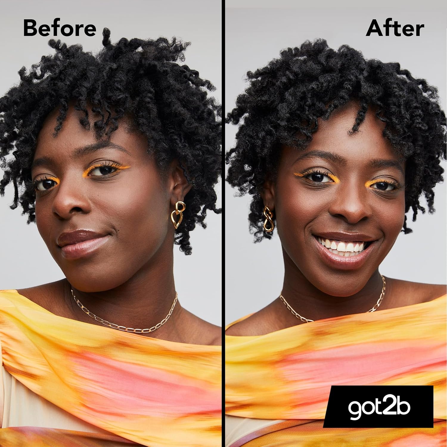 Schwarzkopf Got2b Curlz Refreshing Dry Oil Mist 200ml before and after