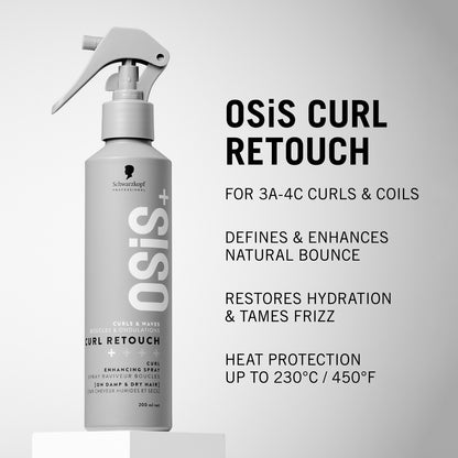 Schwarzkopf Professional Osis Curl Retouch Curl Enhancing Spray 200ml benefits