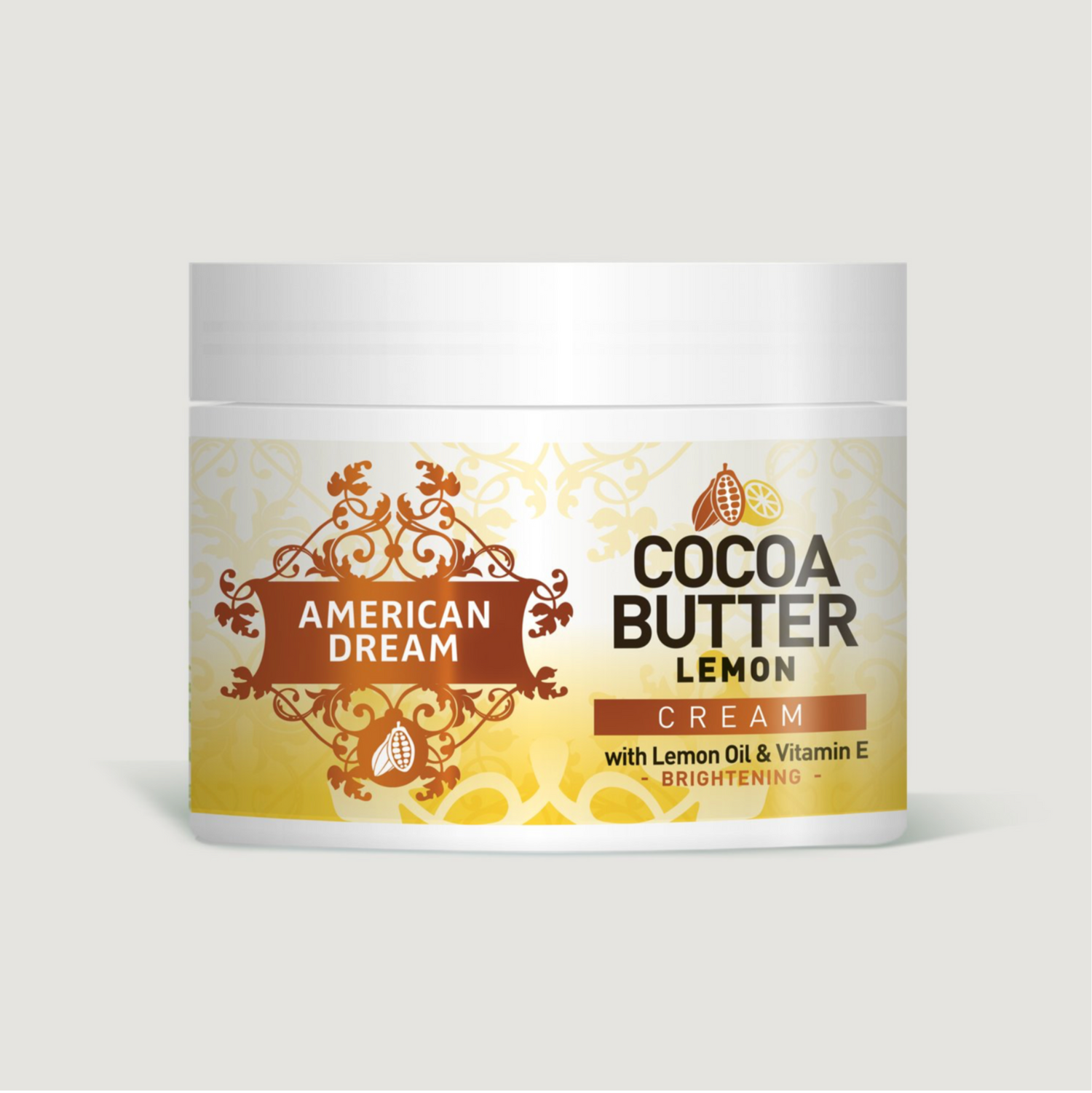 American Dream Cocoa Butter Lemon Cream with Lemon Oil &amp; Vitamin E 500ml