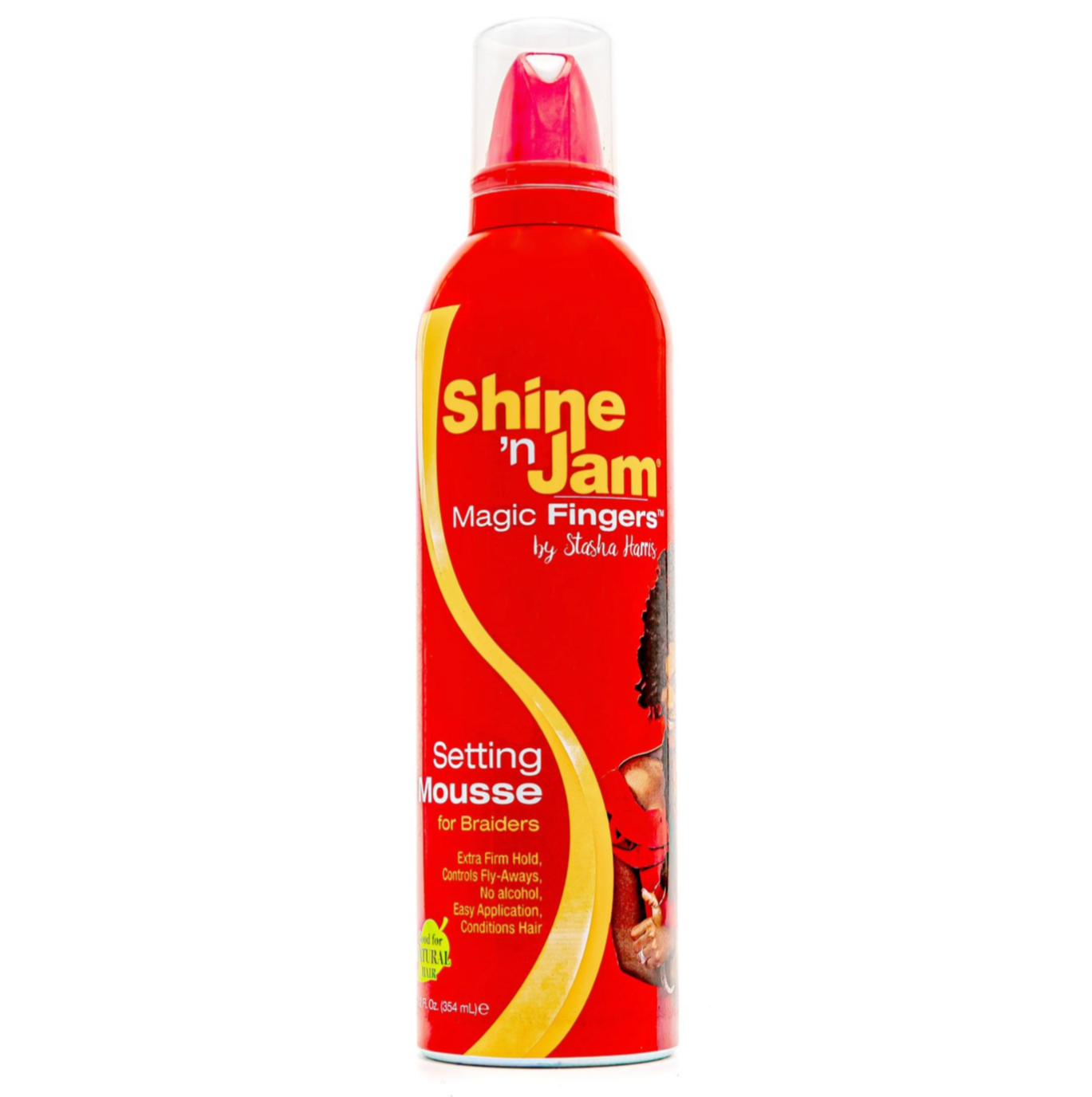 Ampro Shine 'n Jam Magic Fingers Setting Mousse For Braiders 12oz