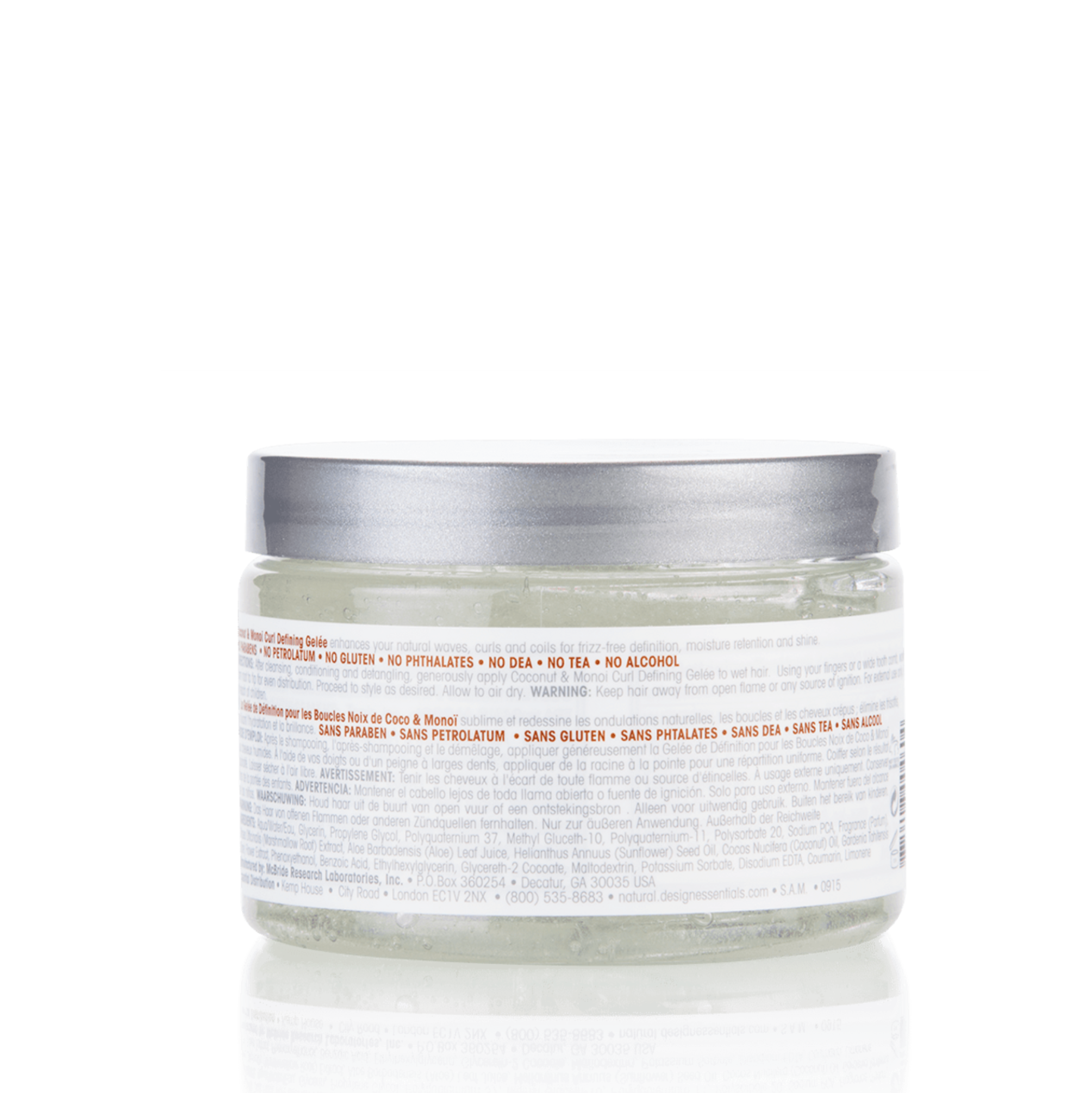 Design Essentials Natural Coconut & Monoi Curl Defining Gelée 12oz