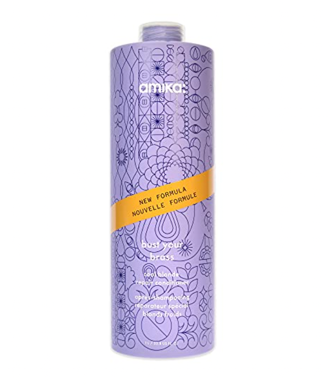 Amika Bust Your Brass Cool Blonde Repair Conditioner 1L