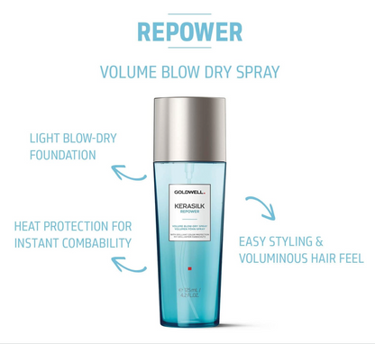 Goldwell Kerasilk Repower Volume Blow-Dry Spray 125ml