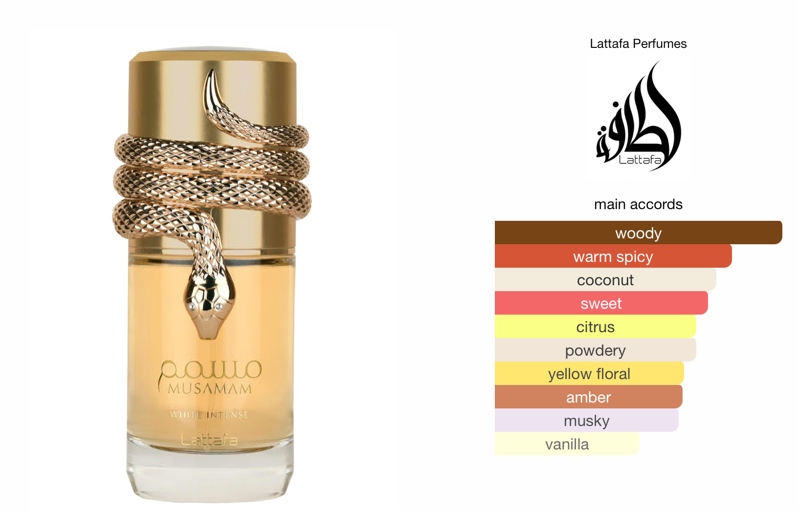 Lattafa Musamam White Intense Eau De Parfum 100ml