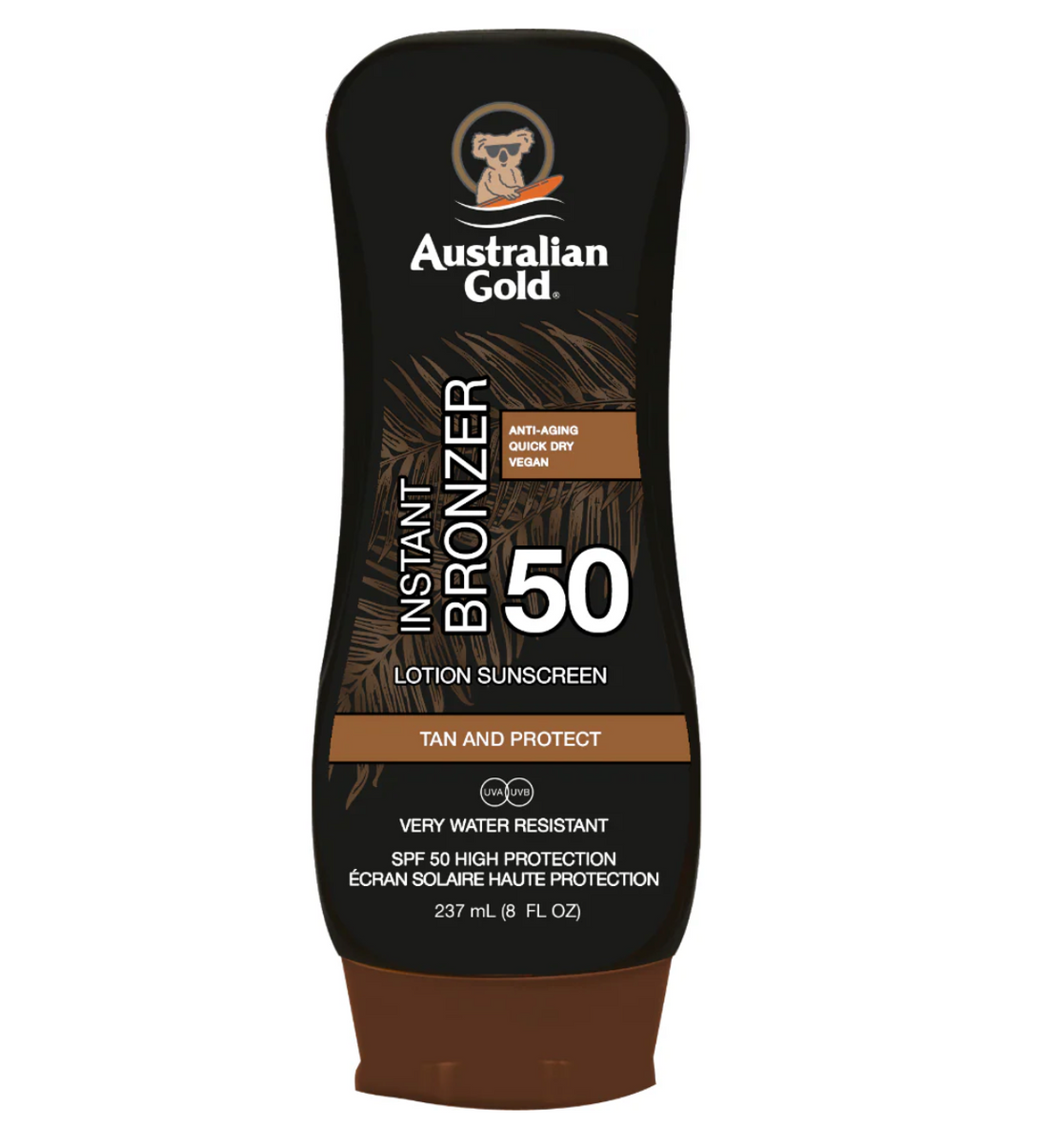 Australian Gold Instant Bronzer Lotion Sunscreen SPF50